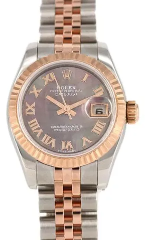 Rolex Lady-Datejust 179171NR 26mm Yellow gold and Stainless steel Black