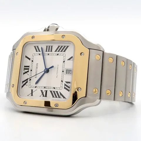 Cartier Santos W2SA0009 40mm Yellow gold and Stainless steel Silver