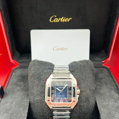 Cartier Santos WSSA0063 35mm Stainless steel Blue