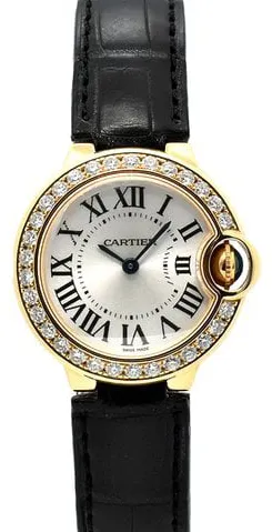 Cartier Ballon Bleu WE900251 28mm Rose gold Silver