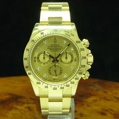 Rolex Daytona 116528H 40mm Diamond Gold