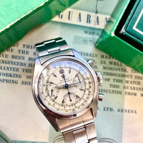 Rolex Chronograph 6034 Stainless steel White