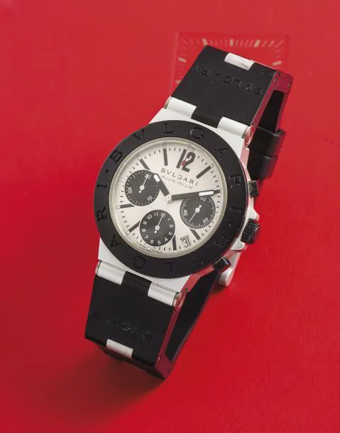 Bulgari Diagono AC 38 TA 38mm Aluminium Silver