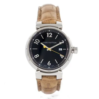 Louis Vuitton Tambour Q1111 39mm Stainless steel Brown