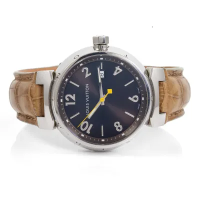 Louis Vuitton Tambour Q1111 39mm Stainless steel Brown 2