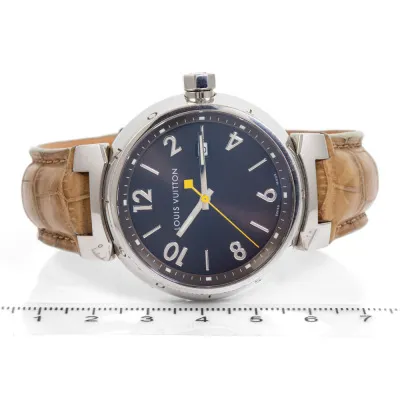 Louis Vuitton Tambour Q1111 39mm Stainless steel Brown 4