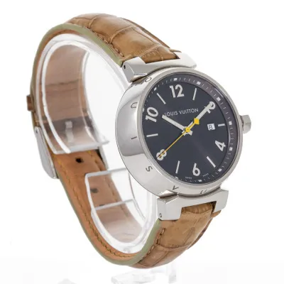 Louis Vuitton Tambour Q1111 39mm Stainless steel Brown 6