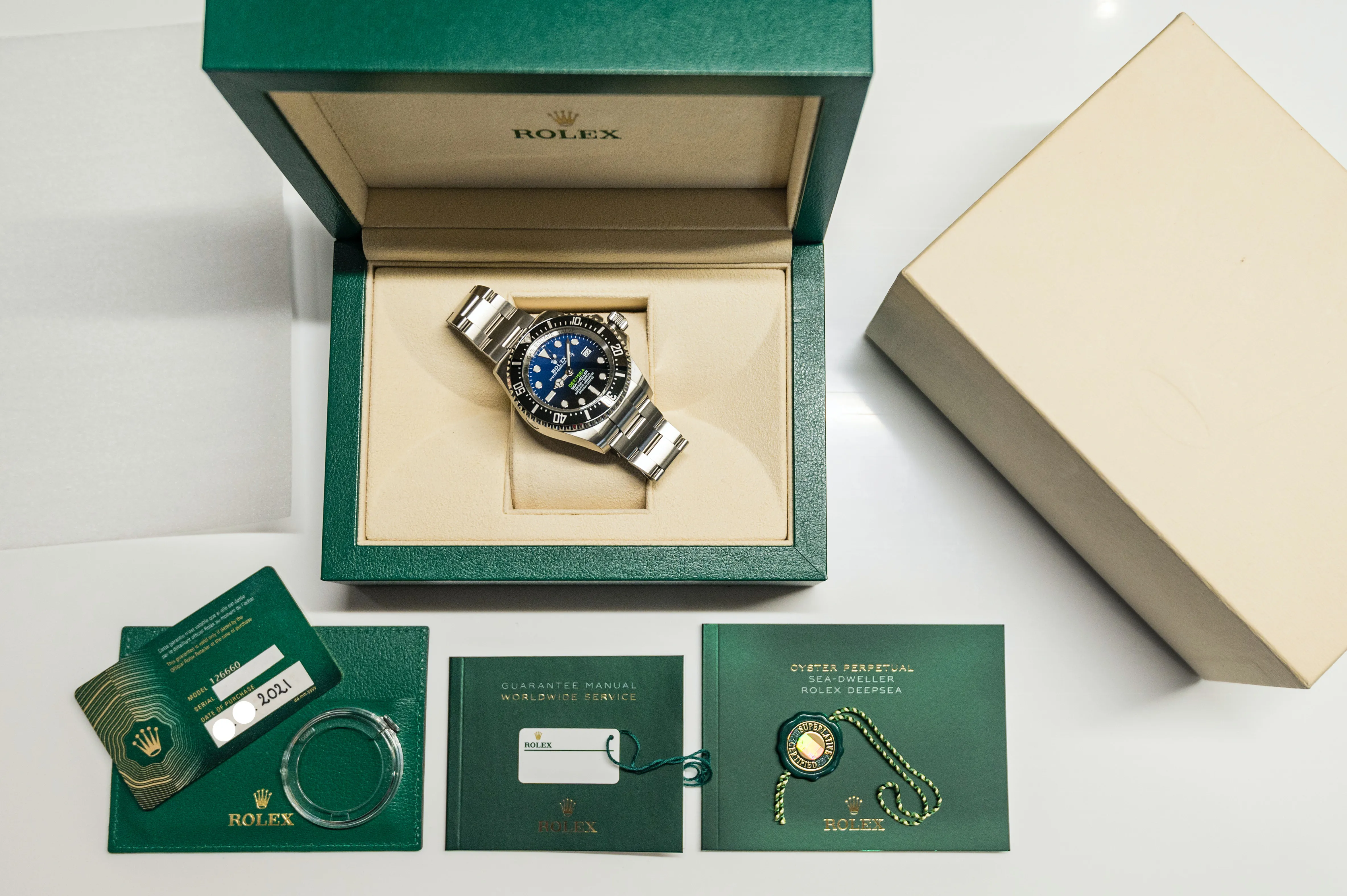 Rolex Sea-Dweller Deepsea 126660 44mm Stainless steel Blue 24