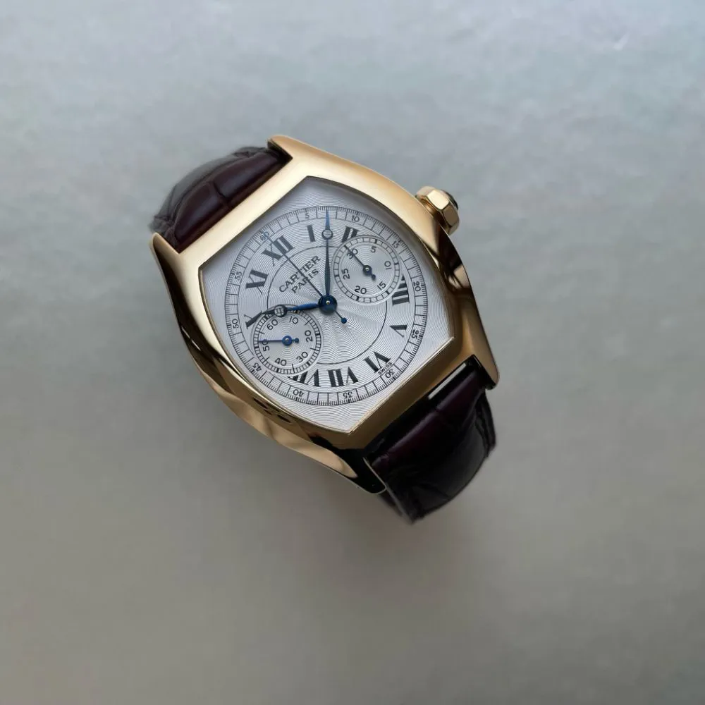 Cartier Tortue 2356 43mm Yellow gold Silver 3