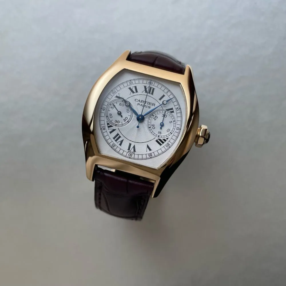 Cartier Tortue 2356 43mm Yellow gold Silver 4