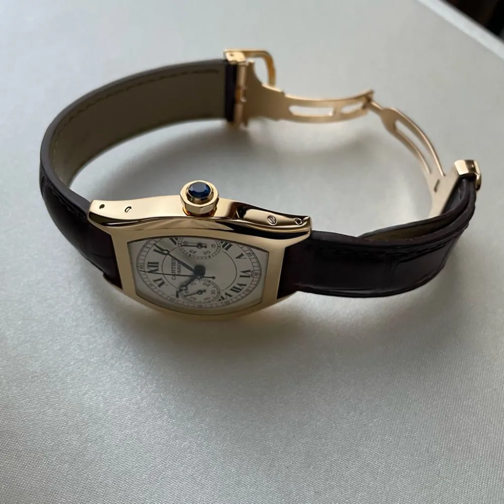 Cartier Tortue 2356 43mm Yellow gold Silver 5