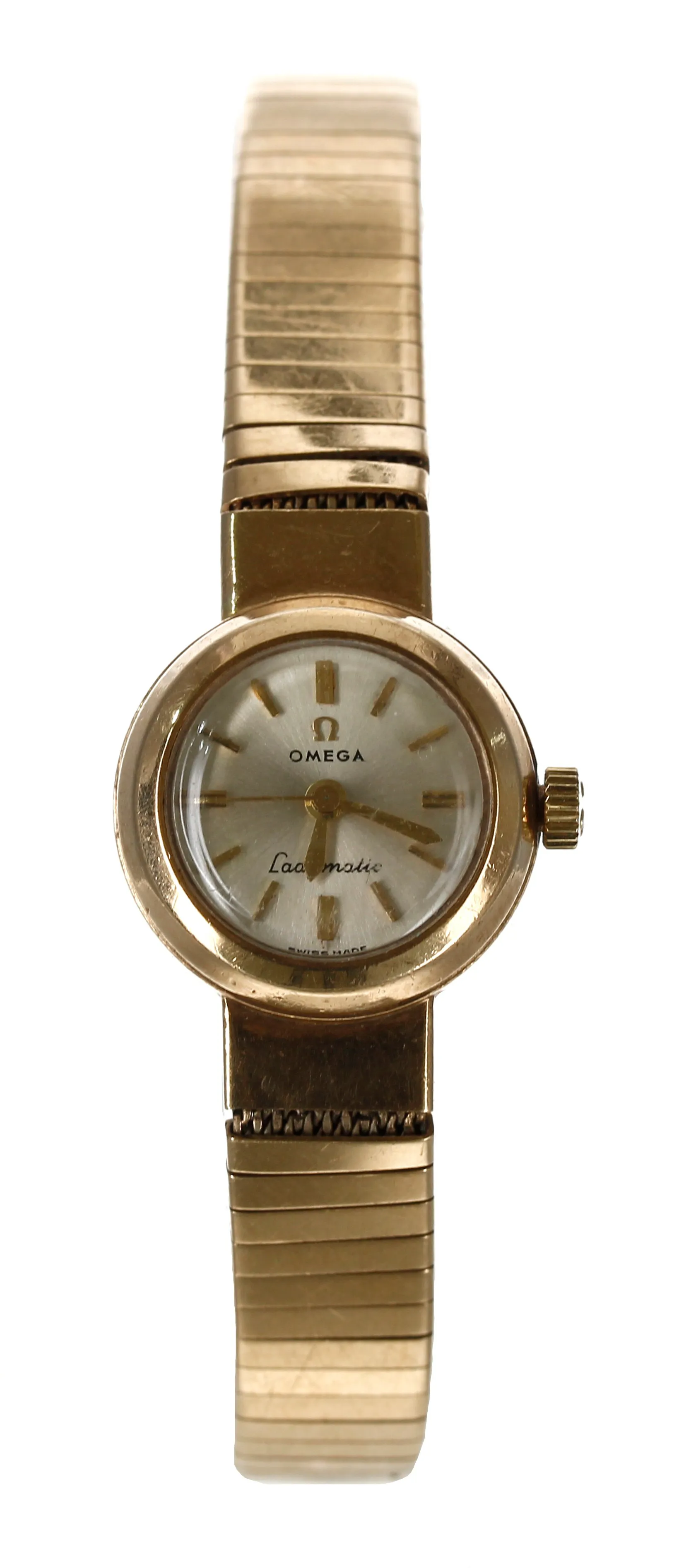 Omega Ladymatic 18mm Yellow gold Silver