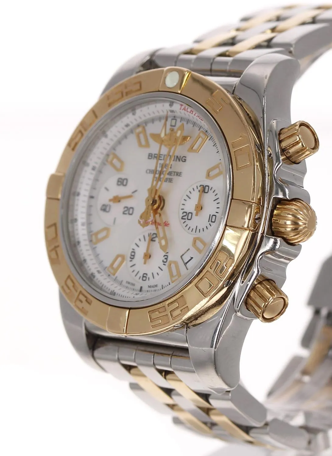 Breitling Chronomat 41 CB0140 41mm Rose gold and stainless steel Mother-of-pearl 2