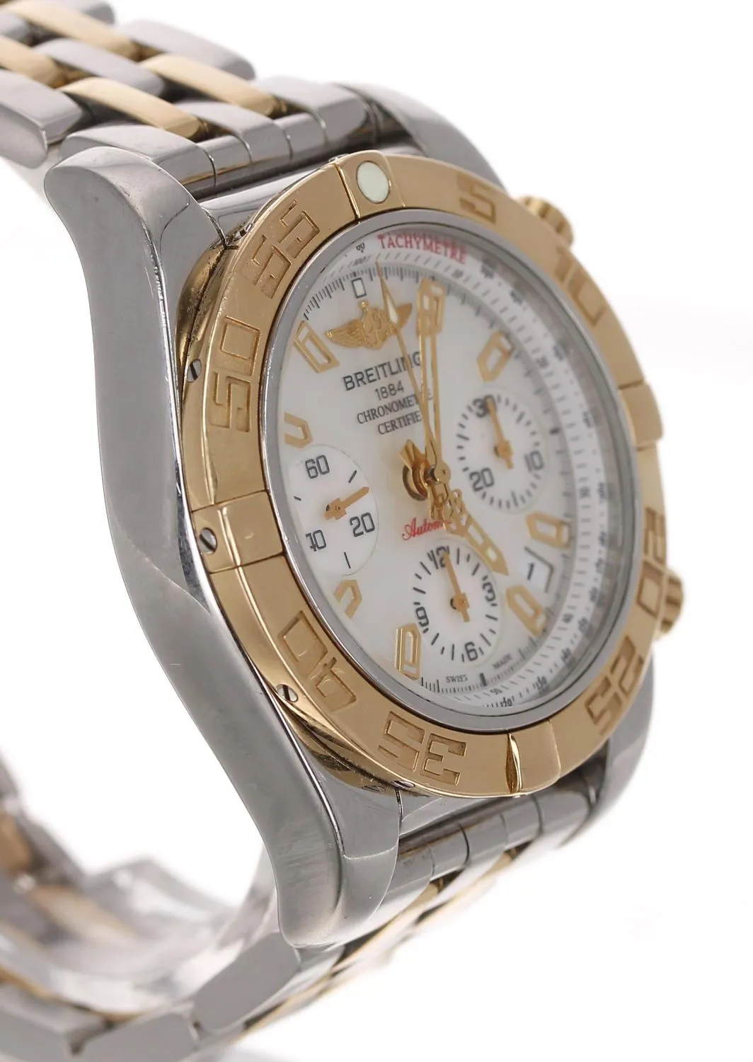 Breitling Chronomat 41 CB0140 41mm Rose gold and stainless steel Mother-of-pearl 3
