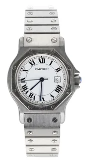 Cartier Santos Octagon CARTIER SANTOS OCTAGON Stainless steel White