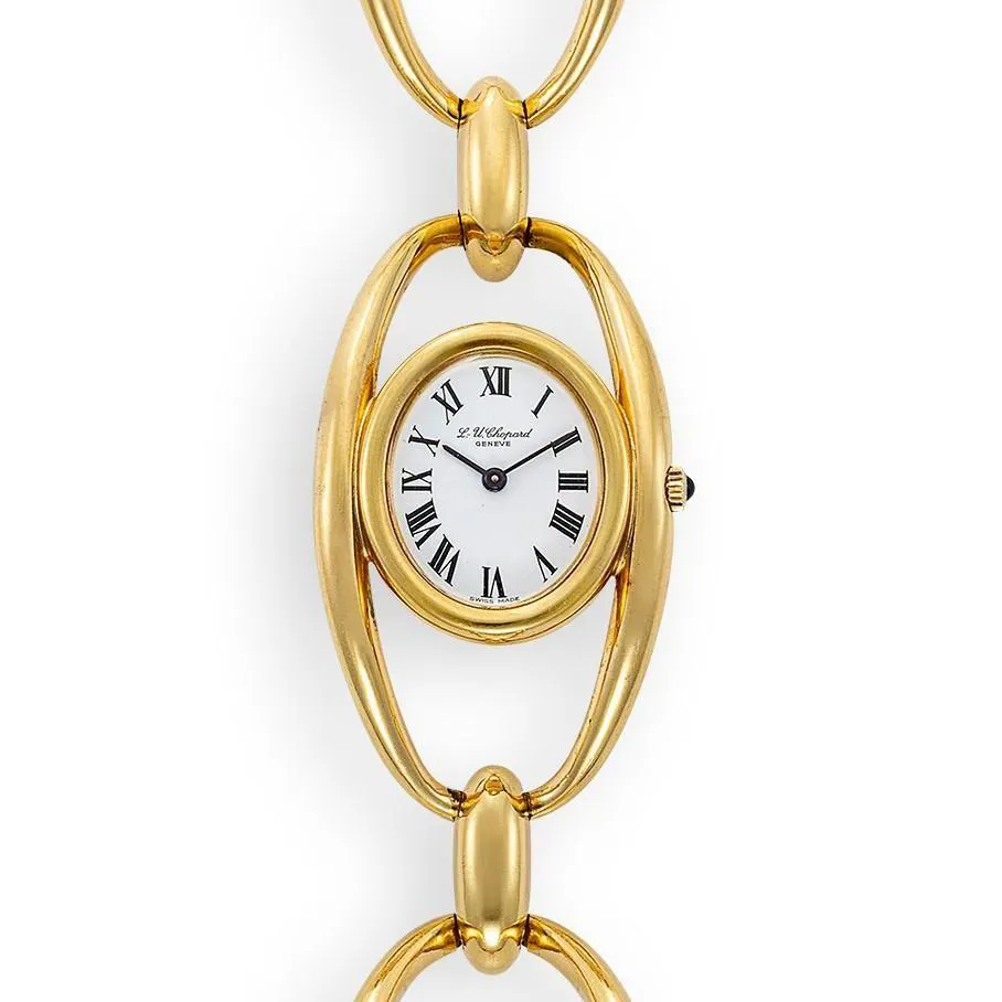 Chopard 29mm 18k yellow gold White