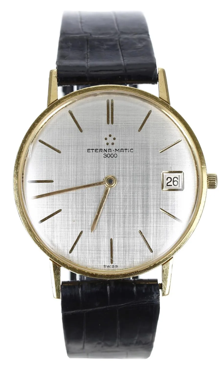 Eterna 3000 34mm Yellow gold Silver