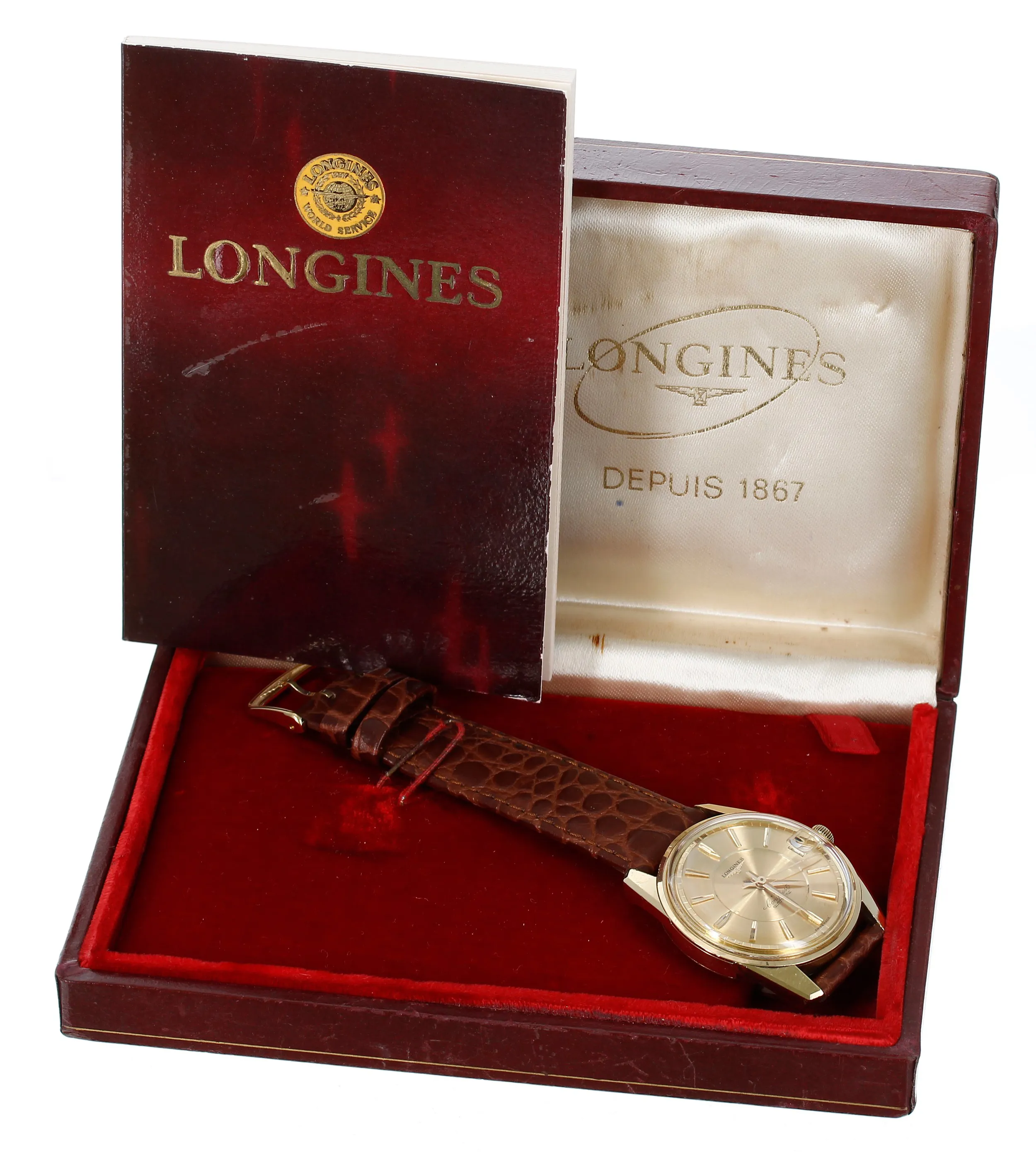 Longines Conquest 9045 6 34mm Yellow gold Champagne 1