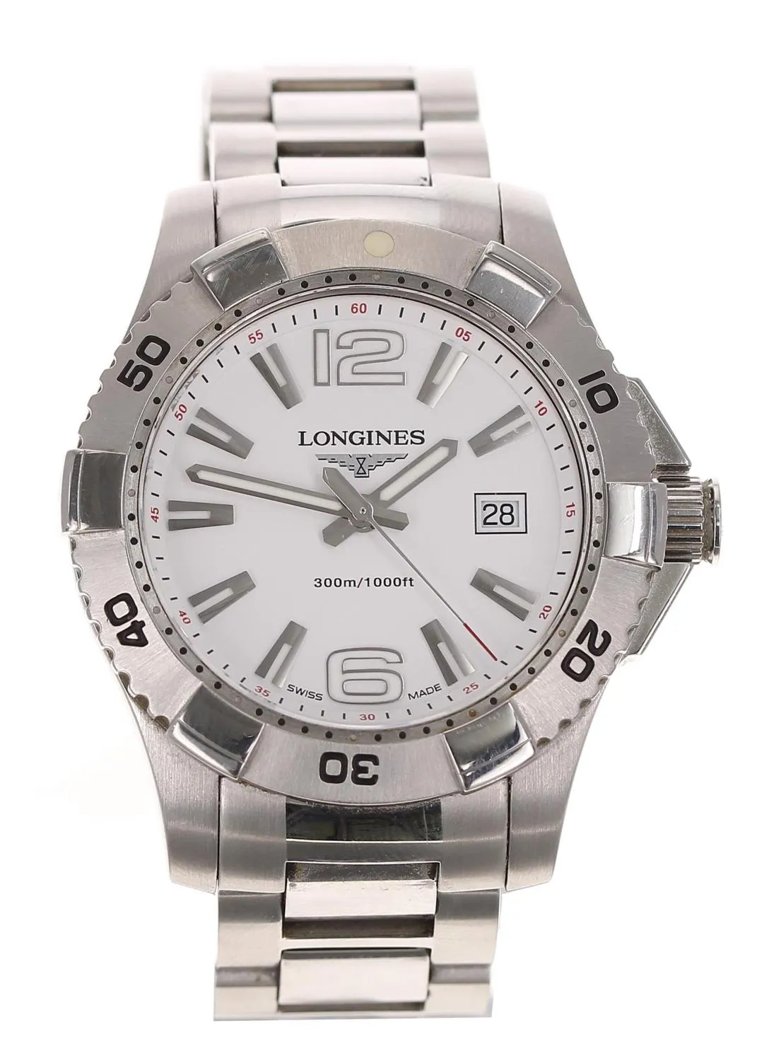 Longines HydroConquest L3.647.4 40mm Stainless steel White