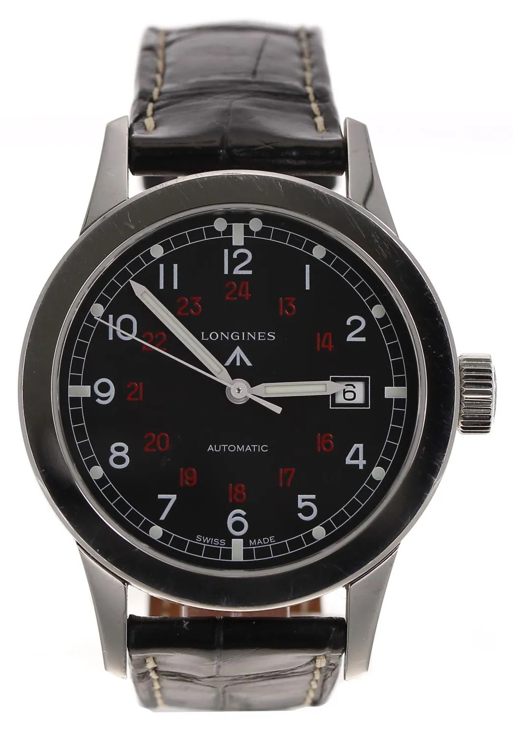 Longines Heritage L2.832.4 40mm Stainless steel Black