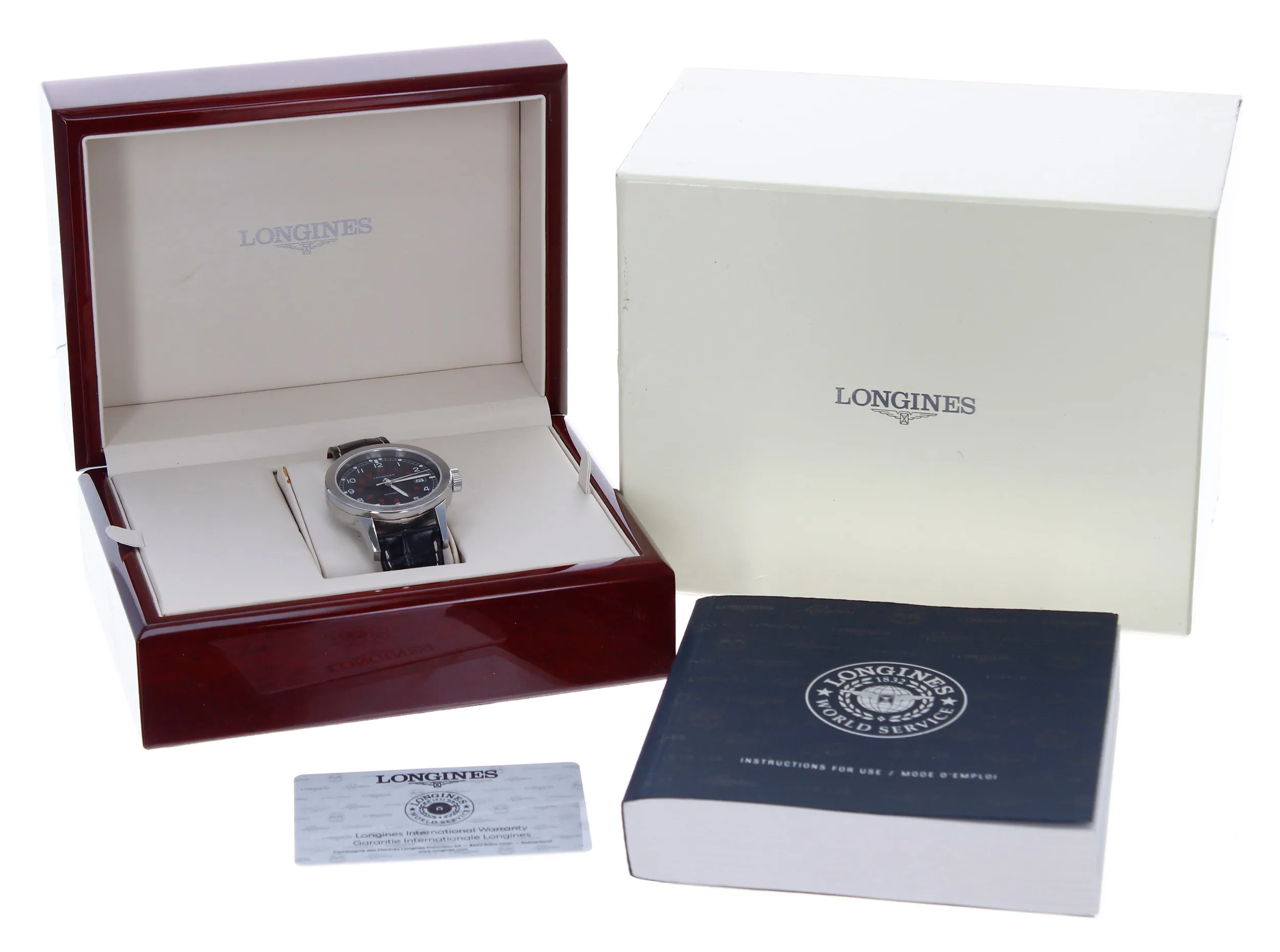 Longines Heritage L2.832.4 40mm Stainless steel Black 1