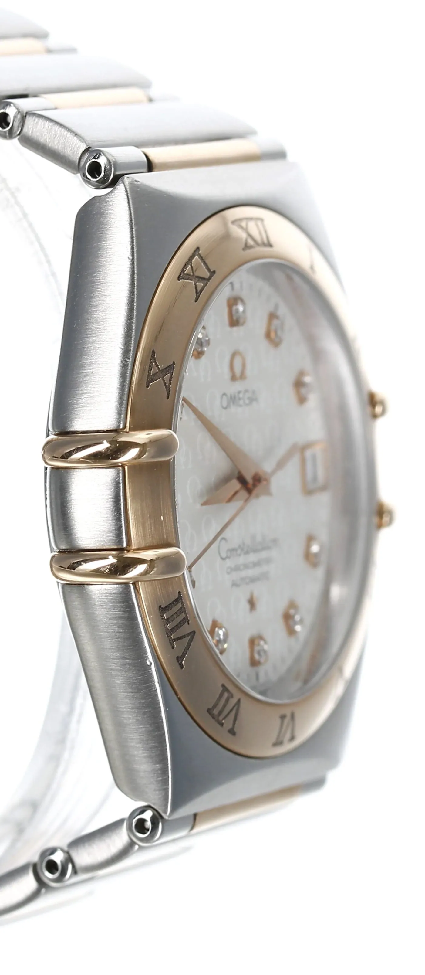 Omega Constellation 1304.35.00 35.5mm Rose gold and Stainless steel Gray 2