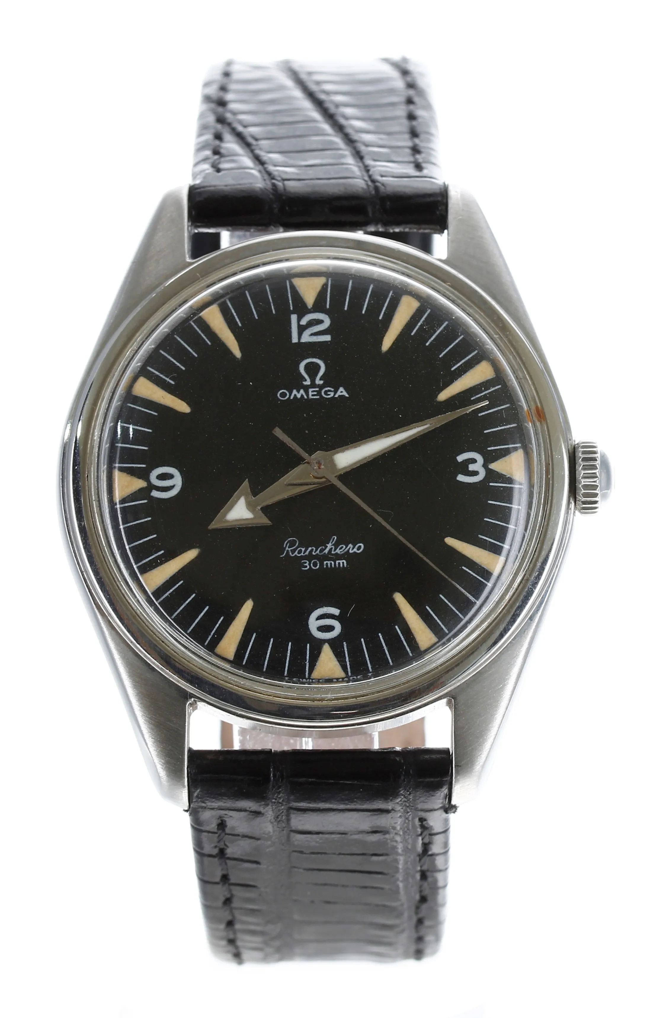 Omega Ranchero 2996 30mm Stainless steel Black