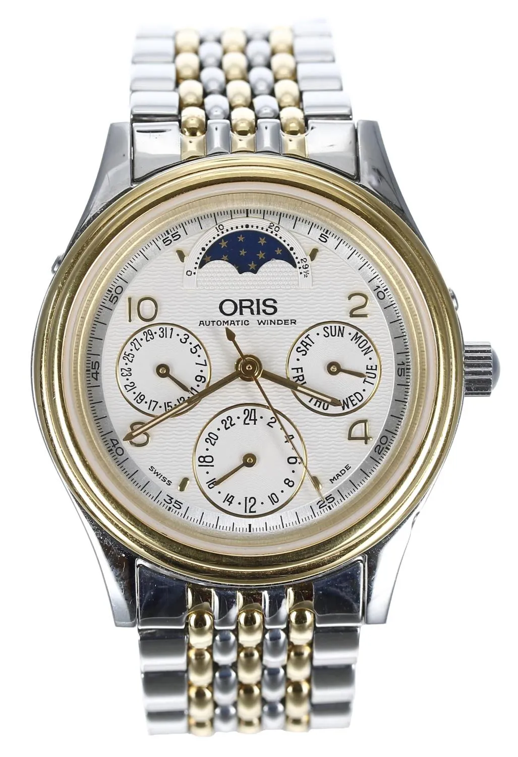 Oris 7433 35mm Yellow gold and Stainless steel Silver