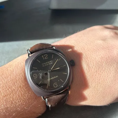 Panerai Radiomir Black Seal 3 Days Aut PAM 00505 45mm Stainless steel Brown