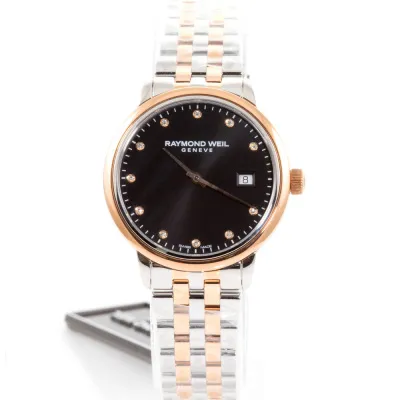 Raymond Weil Toccata 5985-SP5-20081 29mm Rose gold and Stainless steel and PVD Black