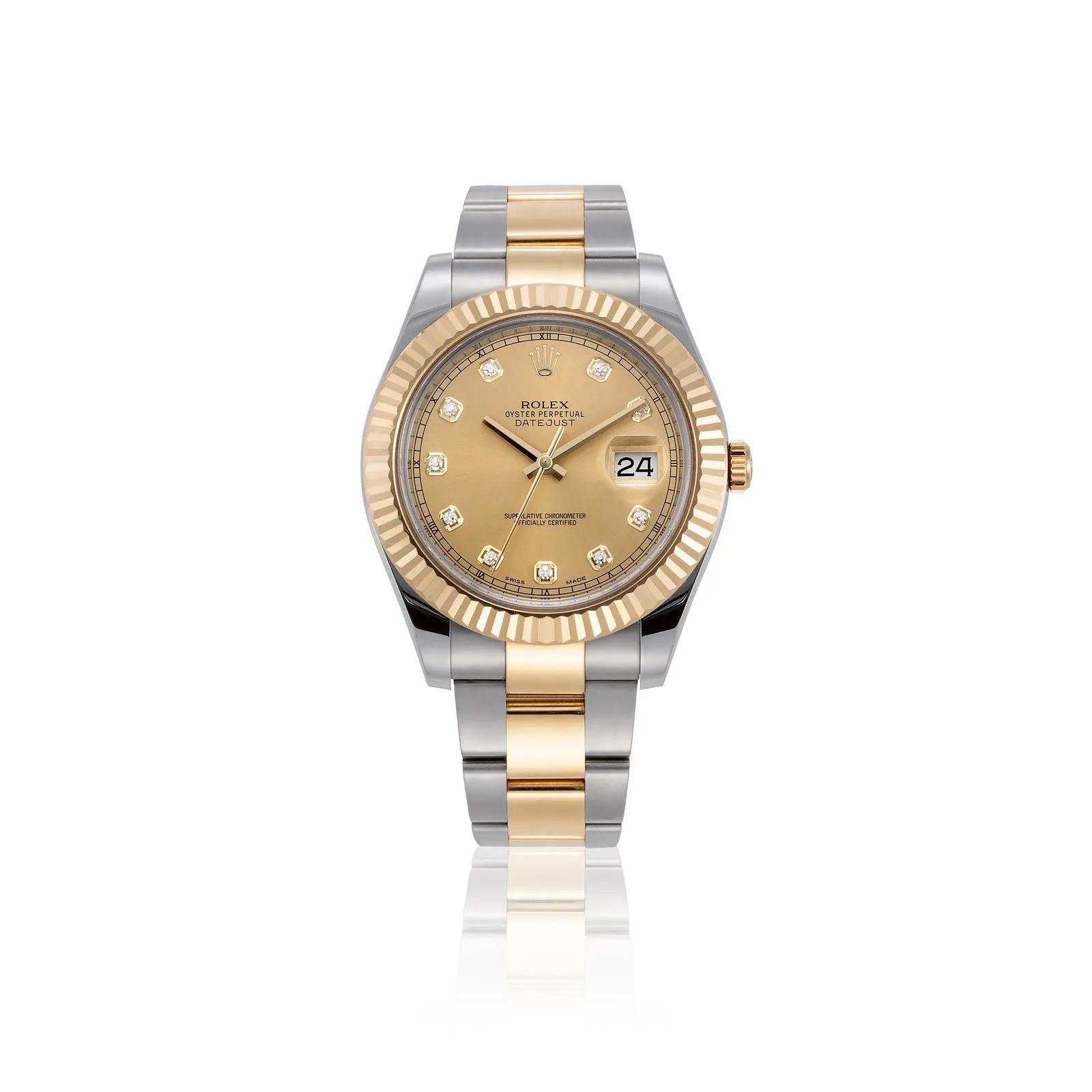 Rolex Datejust II 116333 41mm Yellow gold and Stainless steel Champagne 1