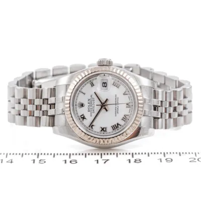 Rolex Lady-Datejust 179174 26mm White gold and Stainless steel White 4