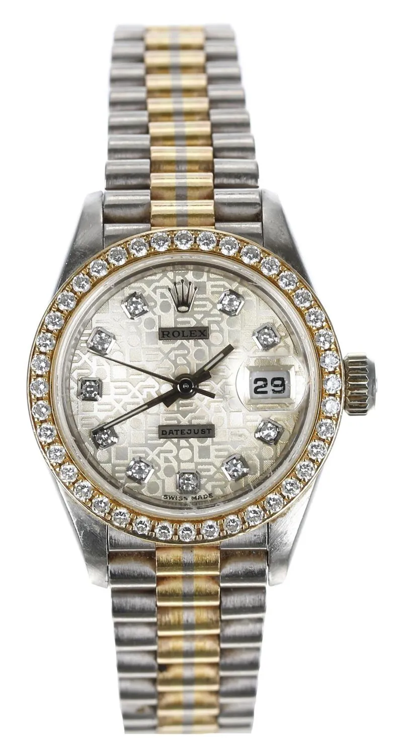 Rolex Lady-Datejust 69139 26mm White gold Silver