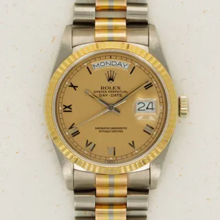 Rolex Day-Date 18039B Tricolored gold Salmon