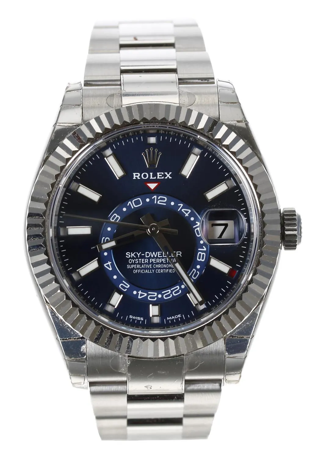 Rolex Sky-Dweller 326934 42mm White gold and stainless steel Blue