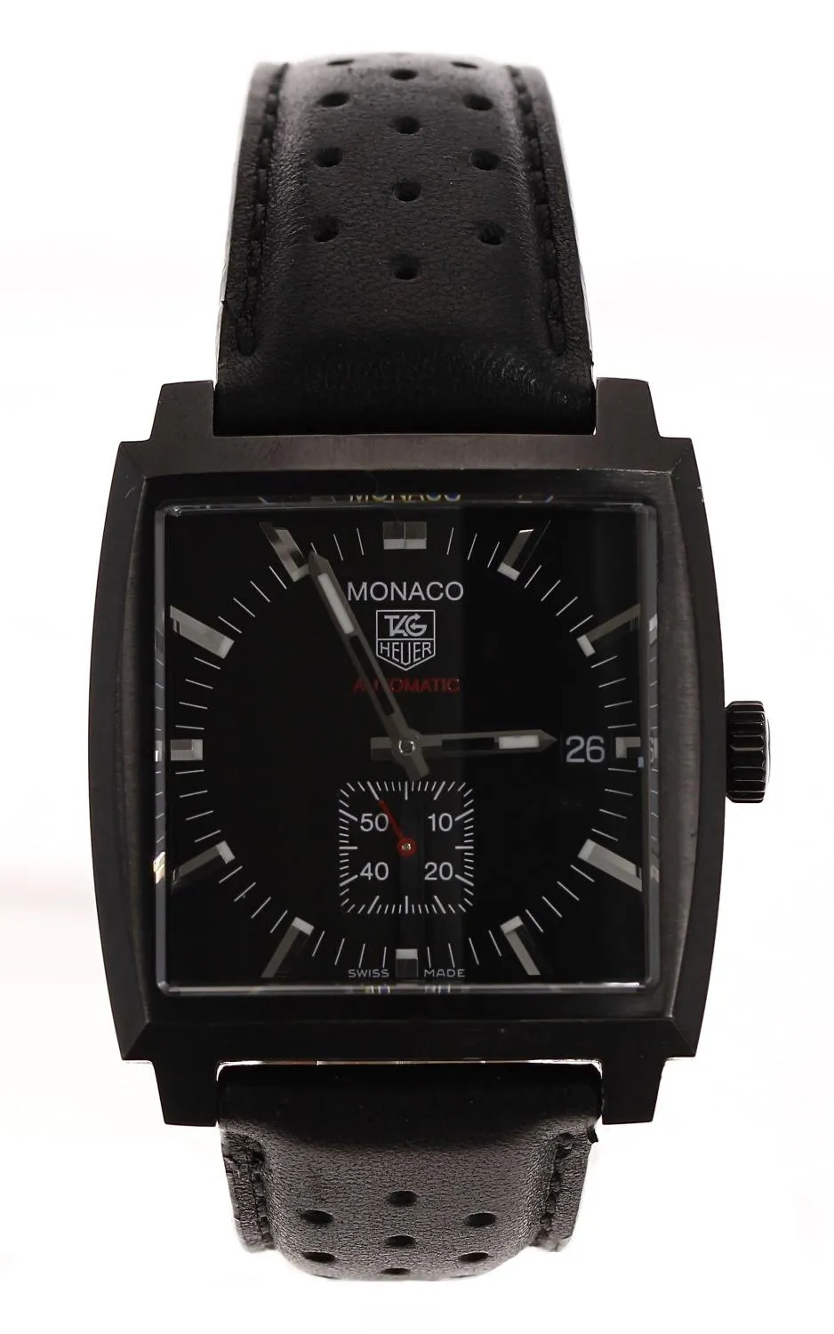 TAG Heuer Monaco WW2119 37mm Stainless steel and PVD Black