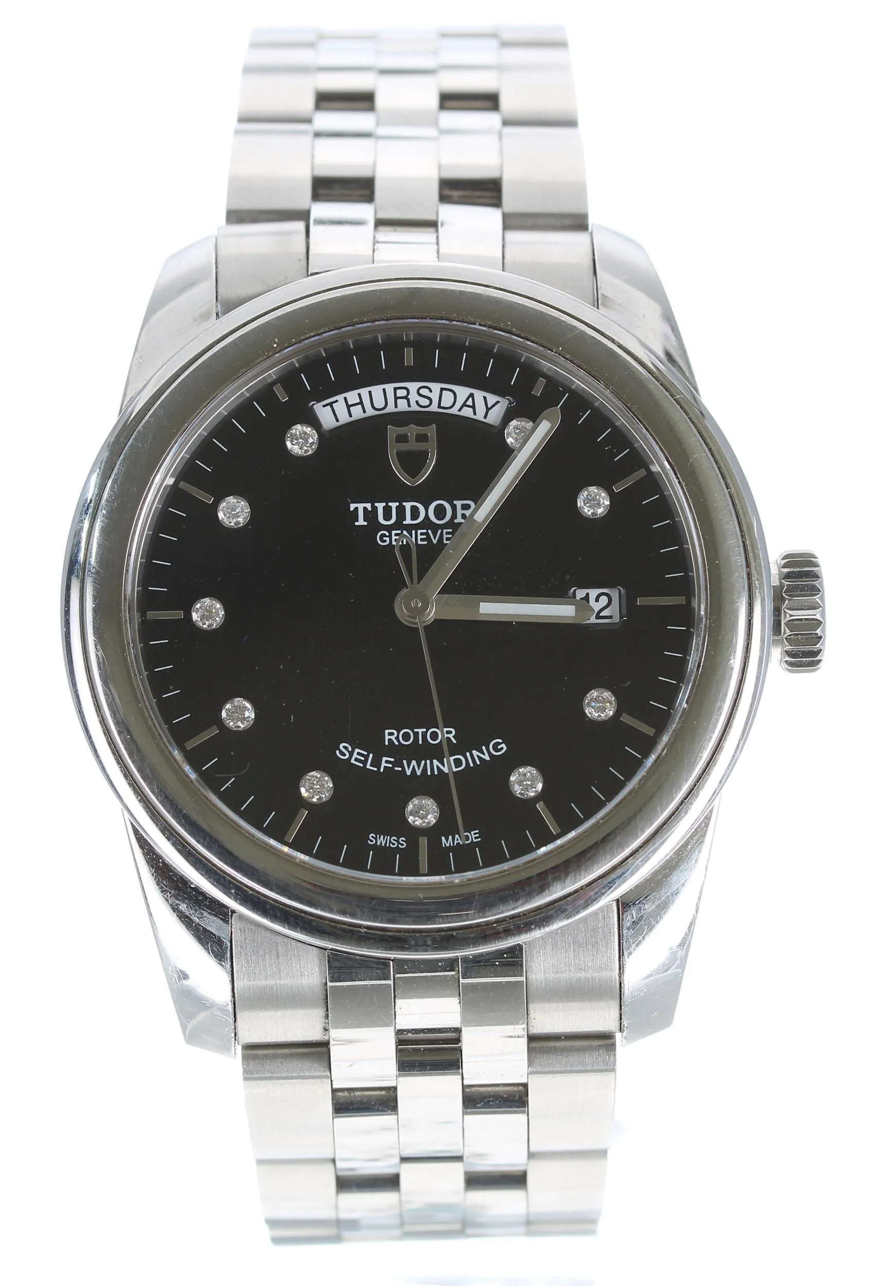 Tudor Glamour 56000 39mm Stainless steel Black