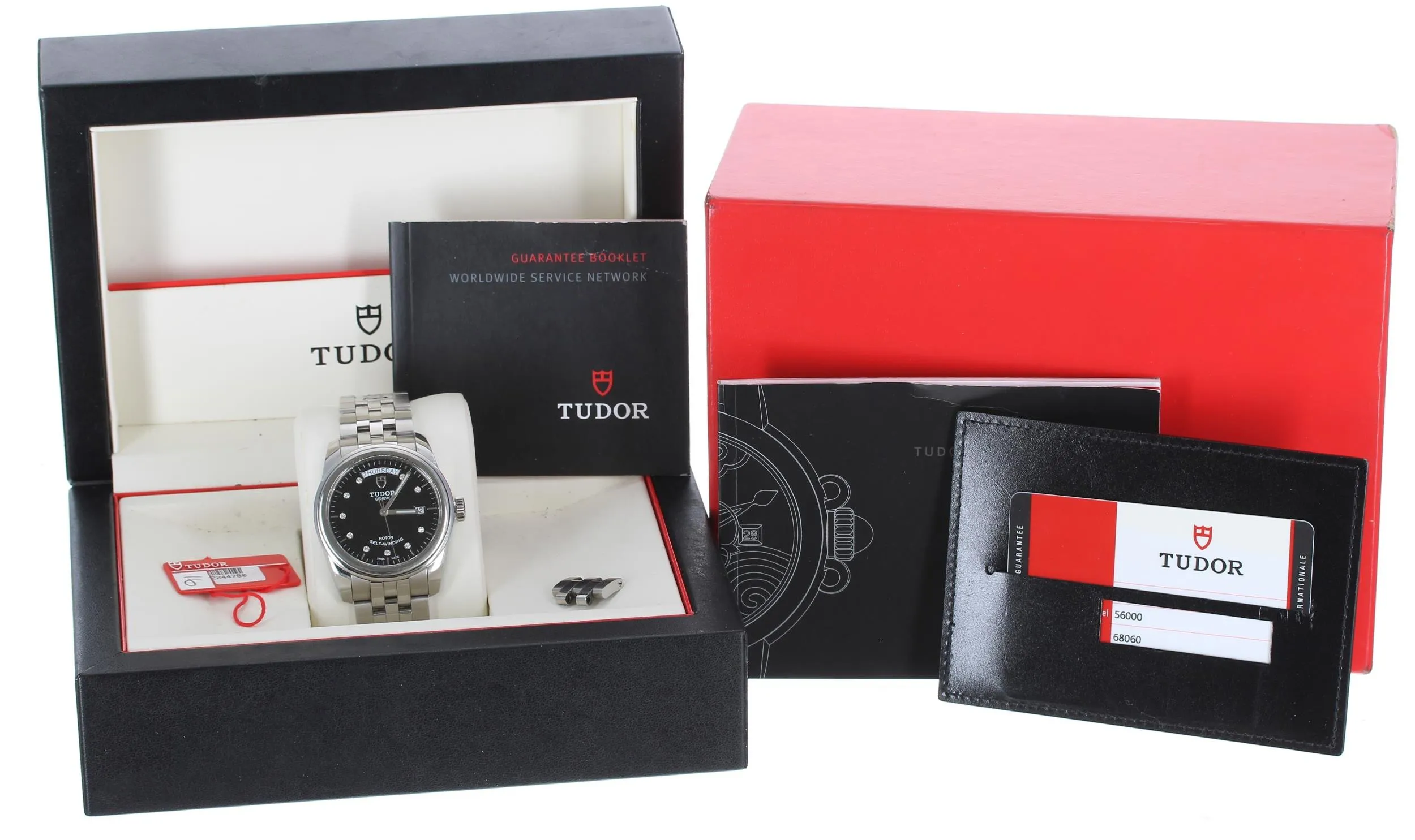 Tudor Glamour 56000 39mm Stainless steel Black 1