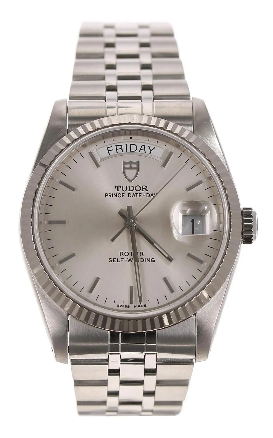 Tudor Prince Date-Day 76214 36mm Stainless steel Silver