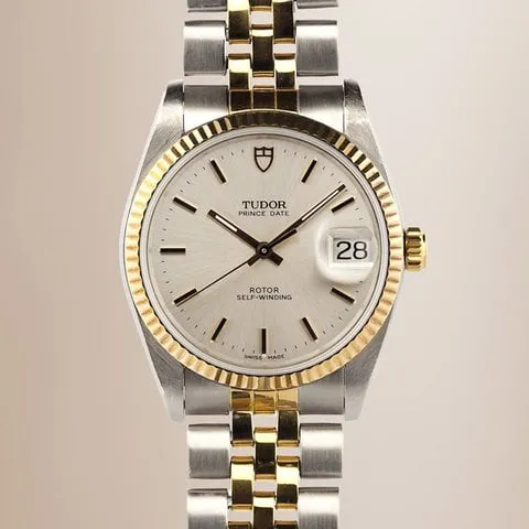 Tudor Prince Date 74033 34mm Yellow gold and Stainless steel Silver