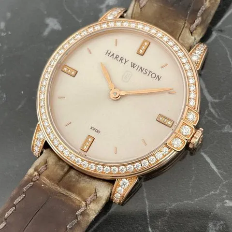 Harry Winston Midnight MIDQHM32RR002 32mm Rose gold White