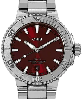 Oris Aquis 01 733 7730 4158-07 8 24 05PEB Stainless steel Red