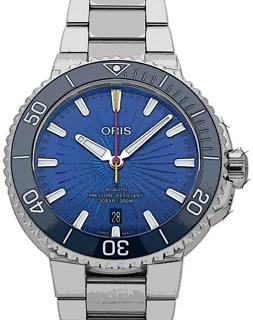 Oris Aquis 01 733 7766 4185-Set Stainless steel Blue