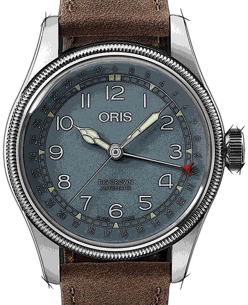 Oris Big Crown Pointer Date 01 754 7741 4065-07 5 20 63 40mm Stainless steel Blue