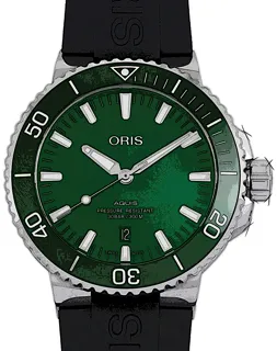 Oris Aquis Date 01 733 7730 4157-07 4 24 64EB Stainless steel Green