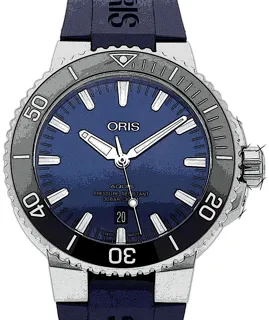 Oris Aquis Date 01 733 7730 4135-07 4 24 64EB Stainless steel Blue