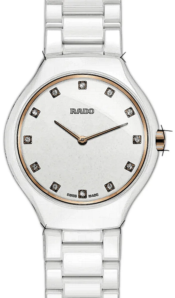 Rado True Thinline R27958722 30mm White ceramic White