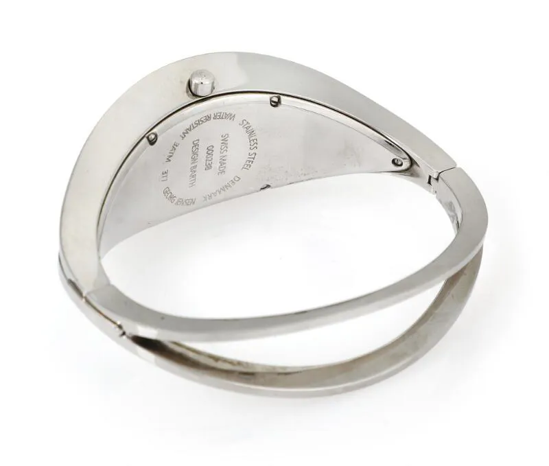 Georg Jensen 377 30mm Stainless steel and diamond Silver 3