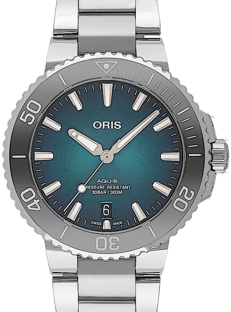 Oris Aquis 01 733 7732 4155-07 8 21 05PEB 39.5mm Stainless steel Blue