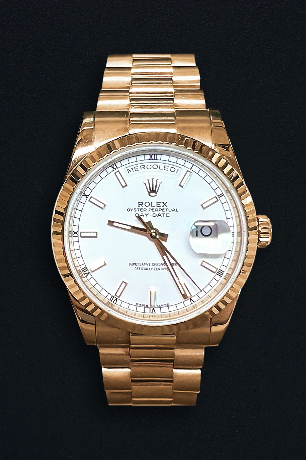 Rolex Day-Date 36 118238-0061 36mm Yellow gold Ivory